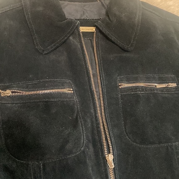 Black suede jacket size S - Picture 3 of 8